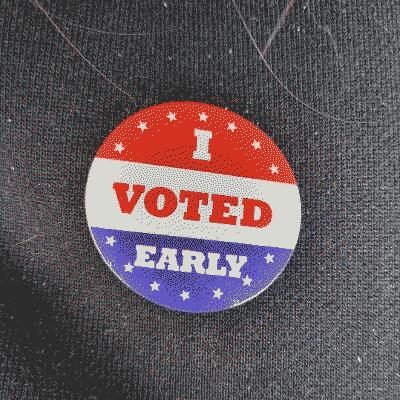 I voted early sticker